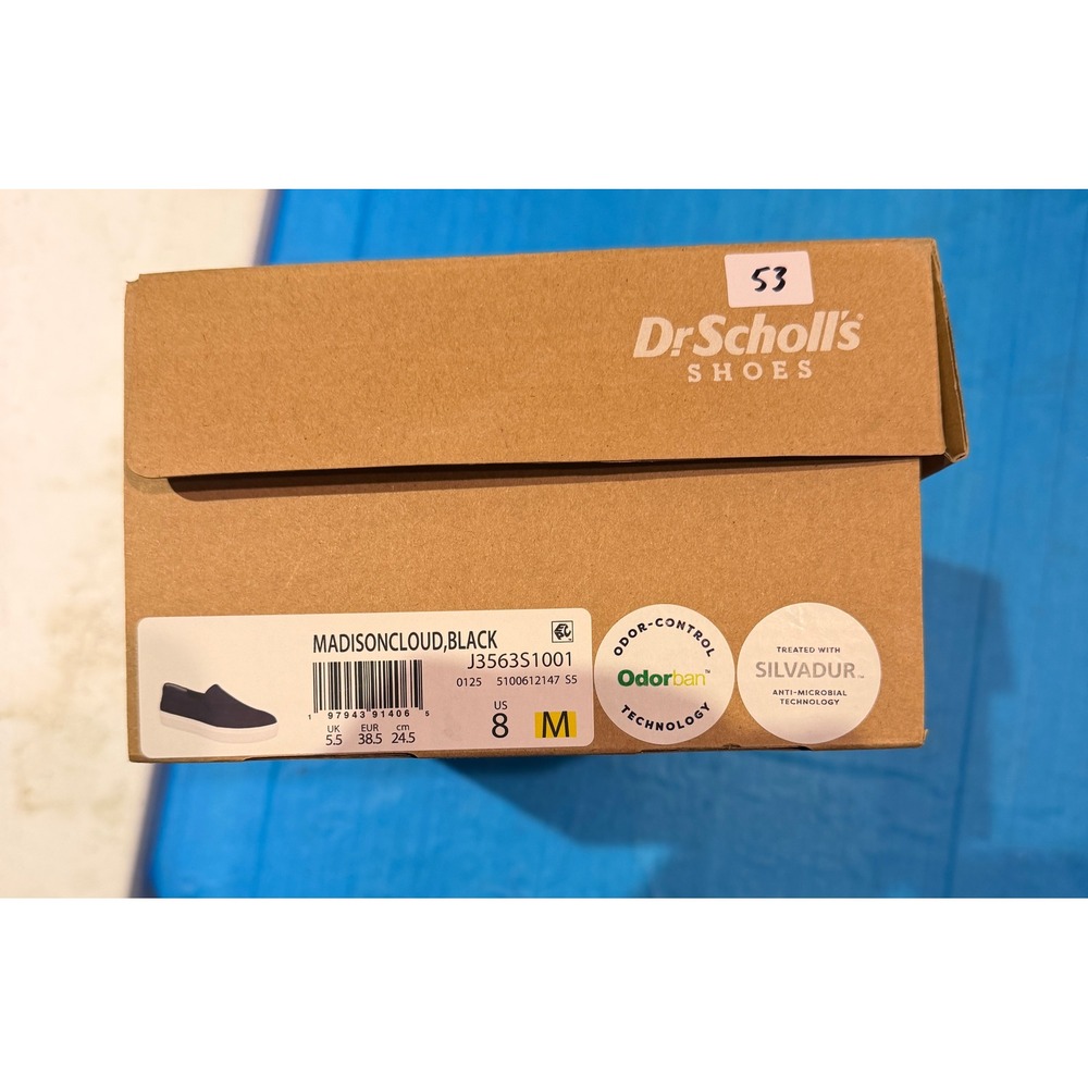 Dr. Scholls Madison Cloud Black Slip On Platform Sneakers J3563S1001 Womens 8 M